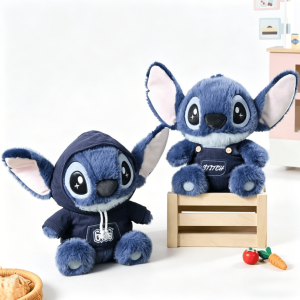 Stitch Plush Toy with Suspenders