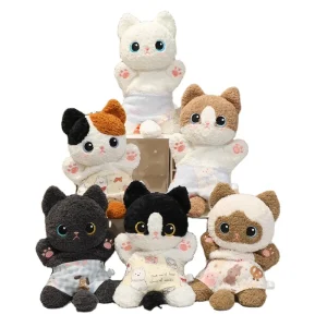 Cute Cat Doll Bean Bag Plush Toy Polyester Unisex Children's Comforting Doll 14 Years & up New Year Gift Wholesale
