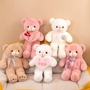 Caring Teddy Bear Dolls Custom Plush Toy Manufacture PP Cotton 8Inch Stuffed Animal Toys Christmas Plush Toys for Claw Machine