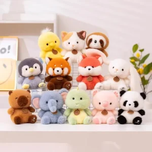 New Animal Dolls Bear-Super Soft Plush Toys with PP Cotton Filling Mesh Lining Perfect Birthday Gifts