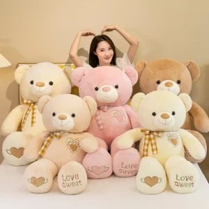 love Sweet Bear Dolls Custom Plush Toy Manufacture PP Cotton 8Inch Stuffed Animal Toys Christmas Plush Toys for Claw Machine