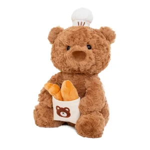 Big Bear Stuffed Animal Plush Toy Cute Pastry Chef Teddy Bear Doll with Birthday Gift for Parties Weddings Toys for Children