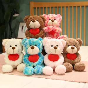 Heart-Holding Teddy Bear Plush Toy
